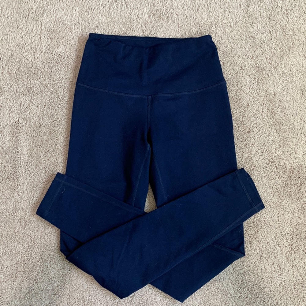 Nordstrom Zella XS Navy Full-Length Legging 29”